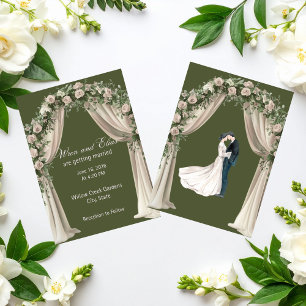 Bohemian Eleganz Hochzeitskollektion Einladung