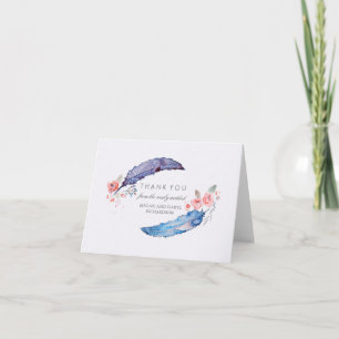 Bohemian Federn Tribal Style Hochzeit Danke