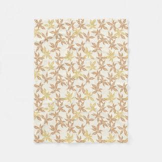 Bohemian flora retro botanical plant  fleecedecke