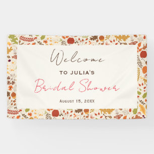 Bohemian Getrocknete Rustikale Herbstliche Brautpa Banner