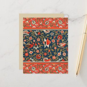 Bohemian Indisch-Persisches Blumenmuster Vintage R