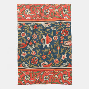 Bohemian Indisch-Persisches Blumenmuster Vintage R Geschirrtuch