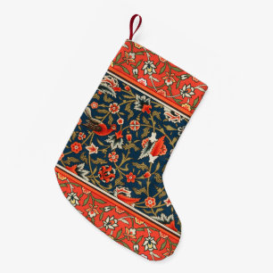Bohemian Indisch-Persisches Blumenmuster Vintage R Kleiner Weihnachtsstrumpf