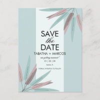 BOHEMIAN Leaf Tribal SAVE THE DATE