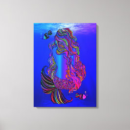 Bohemian Mermaid Canvas Wall Art Leinwanddruck
