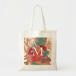 Bohemian Monogram Blumen Vintage Budget-Tasche Tragetasche