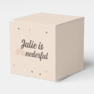 Bohemian Rainbow Erster Geburtstag Onederful Punkt Geschenkschachtel