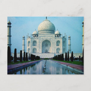 Bohemian Reise Indien Agra Vintage Taj Mahal Postkarte