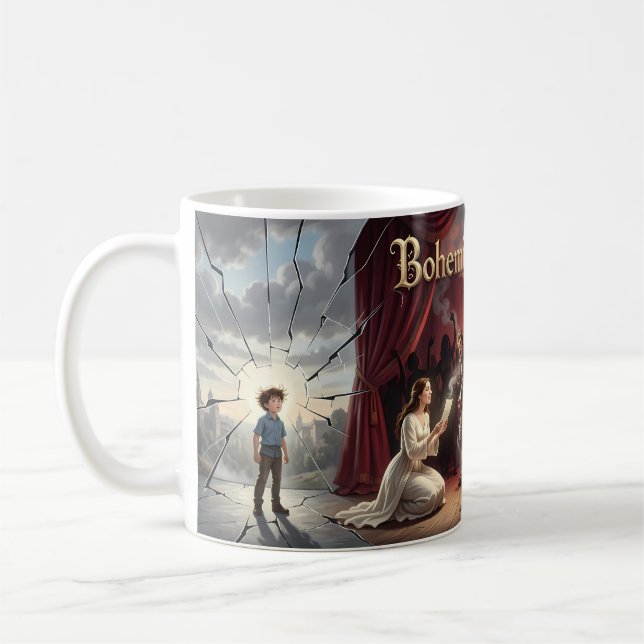 Bohemian Rhapsody Dramatischer Becher Kaffeetasse (Links)