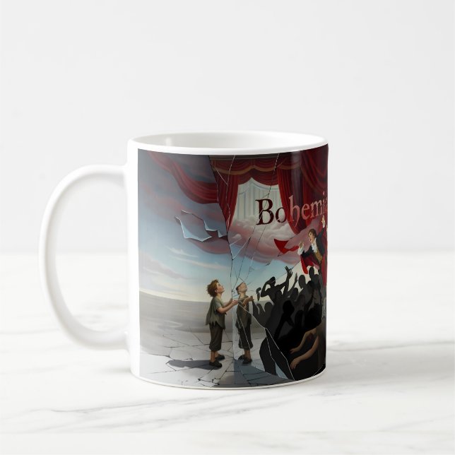 Bohemian Rhapsody — Shattered Reality Epischer Bec Kaffeetasse (Links)