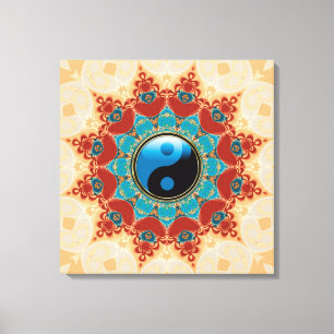 Bohemian Spirit Yin Yang umwickelte Leinwand