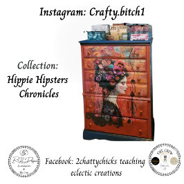 Bohemian-Tapete-Hippie-Decoupage Seidenpapier