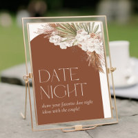 Bohemian Terrakotta Blumenfedern Date Night