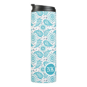 Bohemian Vintage Ethnischer Paisley-Stil Thermosbecher