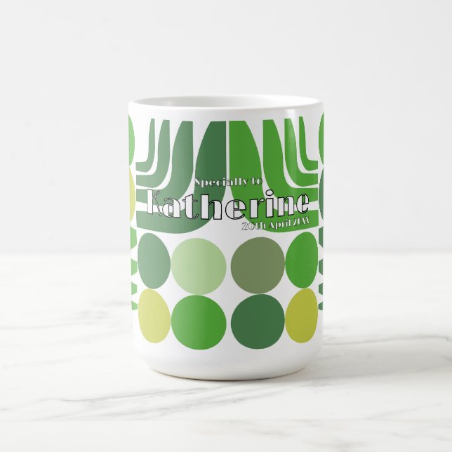 Bohemian White Grün Kaffeetasse (Mittel)