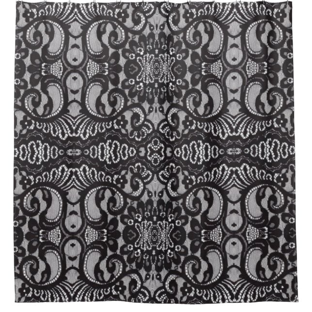 bohemianische, parisianische, viktorianische schwa duschvorhang (Vorderseite)