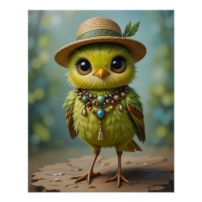 Bohemisch Baby Bird Poster (Vorderseite)