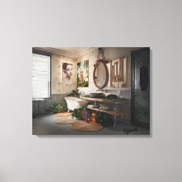 Bohemisch Bath Bliss - Fee und Weiblichkeit Elegan Leinwanddruck