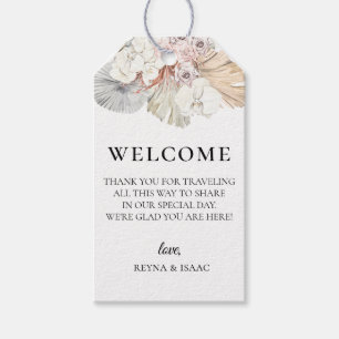Bohemisch Beach Wedding Willkommensbeutel Geschenkanhänger