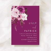 Bohemisch Blush & Berry Floral Wedding