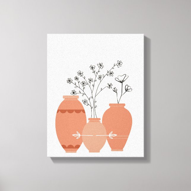 Bohemisch Boho Art Abstrakt Stretched Canvas Print Leinwanddruck (Vorderseite)