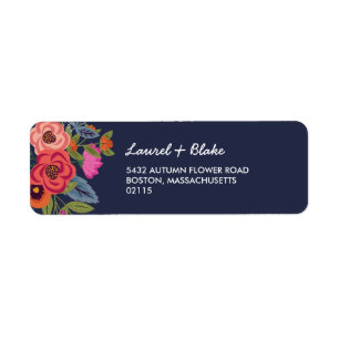 Bohemisch Bouquet - Navy Blue