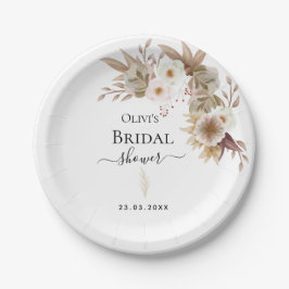 Bohemisch-Chic-Blumenhochzeit Pappteller