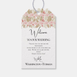 Bohemisch-Chic-Blumenzettel Geschenkanhänger