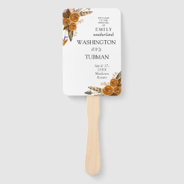 Bohemisch Chic Floral Wedding Hand Fan Fächer