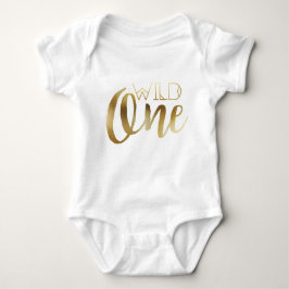 Bohemisch Chic Wild One | Tribal Gold Foil Baby Strampler
