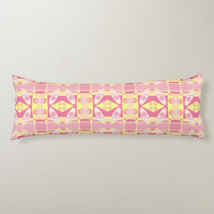 Bohemisch Chintz 24 Bubblegum Pink Yellow Orange Seitenschläferkissen