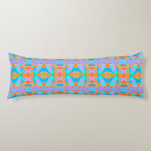 Bohemisch Chintz 58 Türkis Orange Blue Lila Seitenschläferkissen