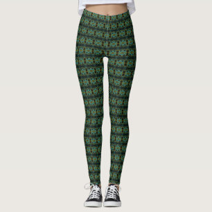 Bohemisch Chintz 80 Dusty Jade Olive Leggings