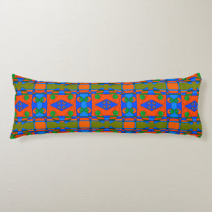 Bohemisch Chintz 92 Mandarine Blue Green Seitenschläferkissen