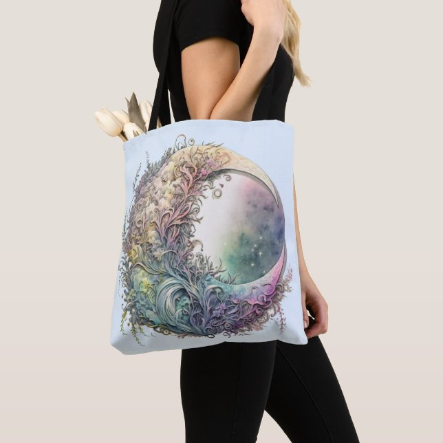 Bohemisch Crescent Moon Pastel Grüne Halloween (Von Nahem)