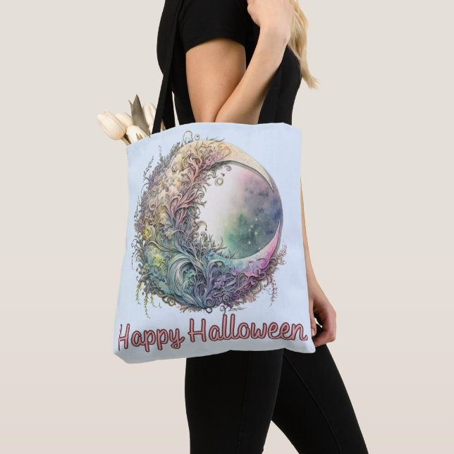 Bohemisch Crescent Moon Pastel Grüne Halloween (Von Nahem)