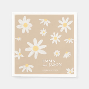 Bohemisch Daisy Blume Napkins Serviette