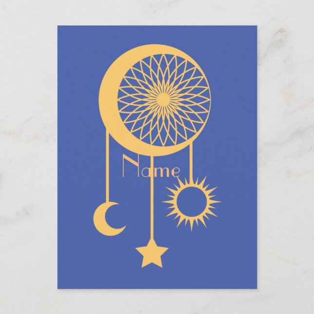 Bohemisch Dream Catcher Thunder_Cove Postkarte (Vorderseite)