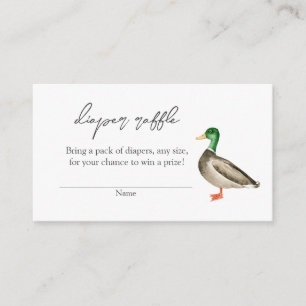 Bohemisch Duck Raffle Babydusche Beilage Begleitkarte