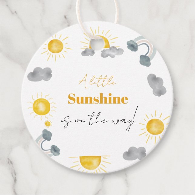 Bohemisch ein wenig Sonnenschein ist die Art, wie  Geschenkanhänger (Vorderseite)