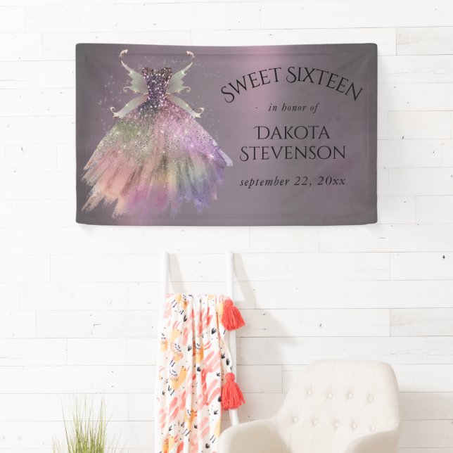 Bohemisch Fairy Ball Gown | Mute Ombre Wine Sheen Banner (Insitu)