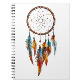 Bohemisch Feather Dreamcatcher-Notebook Notizblock