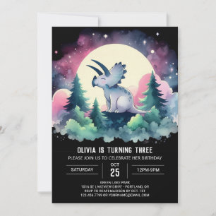 Bohemisch Kids Triceratops Geburtstag Einladung