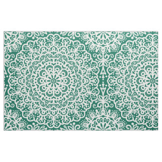 Bohemisch Mandala Lace Emerald Green Jewel Tone Stoff