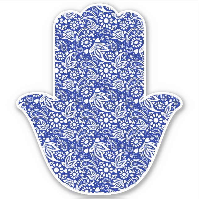 Bohemisch Motif Hamsa Hand Aufkleber (Vorderseite)