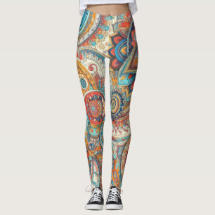 Bohemisch Paisley no 10 Leggings