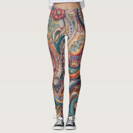 Bohemisch Paisley no 7 Leggings