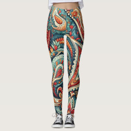 Bohemisch Paisley no 8 Leggings