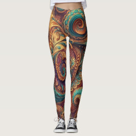 Bohemisch Paisley no 9 Leggings