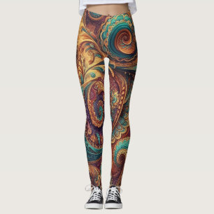 Bohemisch Paisley no 9 Leggings